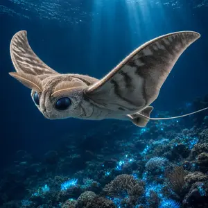 Manta ray + Moth